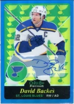 2015-16 OPC Platinum Retro Blue Rainbow Autograph #R37 David Backes.webp