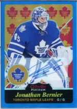 2015-16 OPC Platinum Retro Blue Rainbow Autograph #R68 Jonathan Bernier.webp