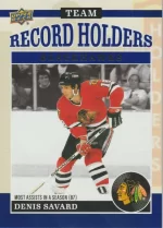 Base Windy City Blue - 184 Record Holders Denis Savard.webp