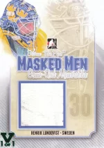 Lundqvist Masked Men Memorabilia - Game-Used pad.webp